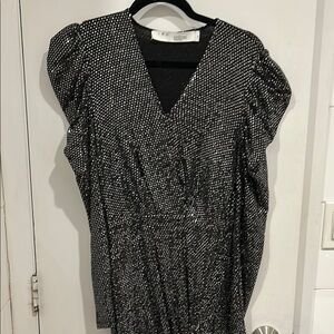 Iro Black and silver glittery  Dress